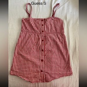 Guess - Plaid top with adjustable straps